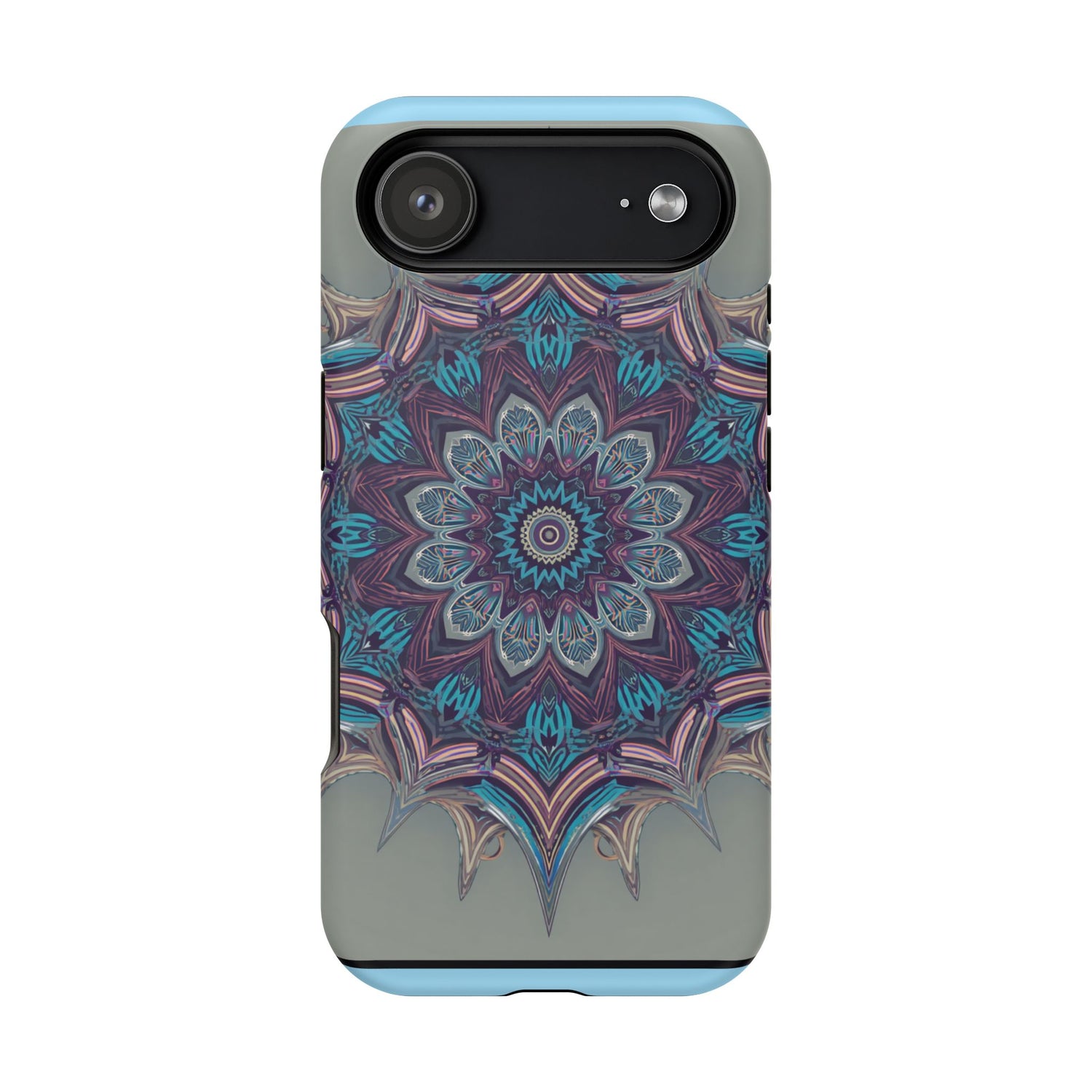 Phone Case — Blue Purple Mandala Magnetic Impact-Resistant Case
