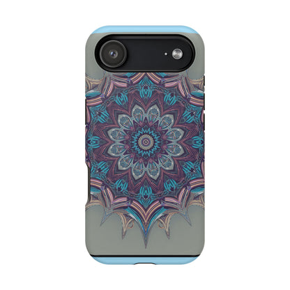 Phone Case — Blue Purple Mandala Magnetic Impact-Resistant Case