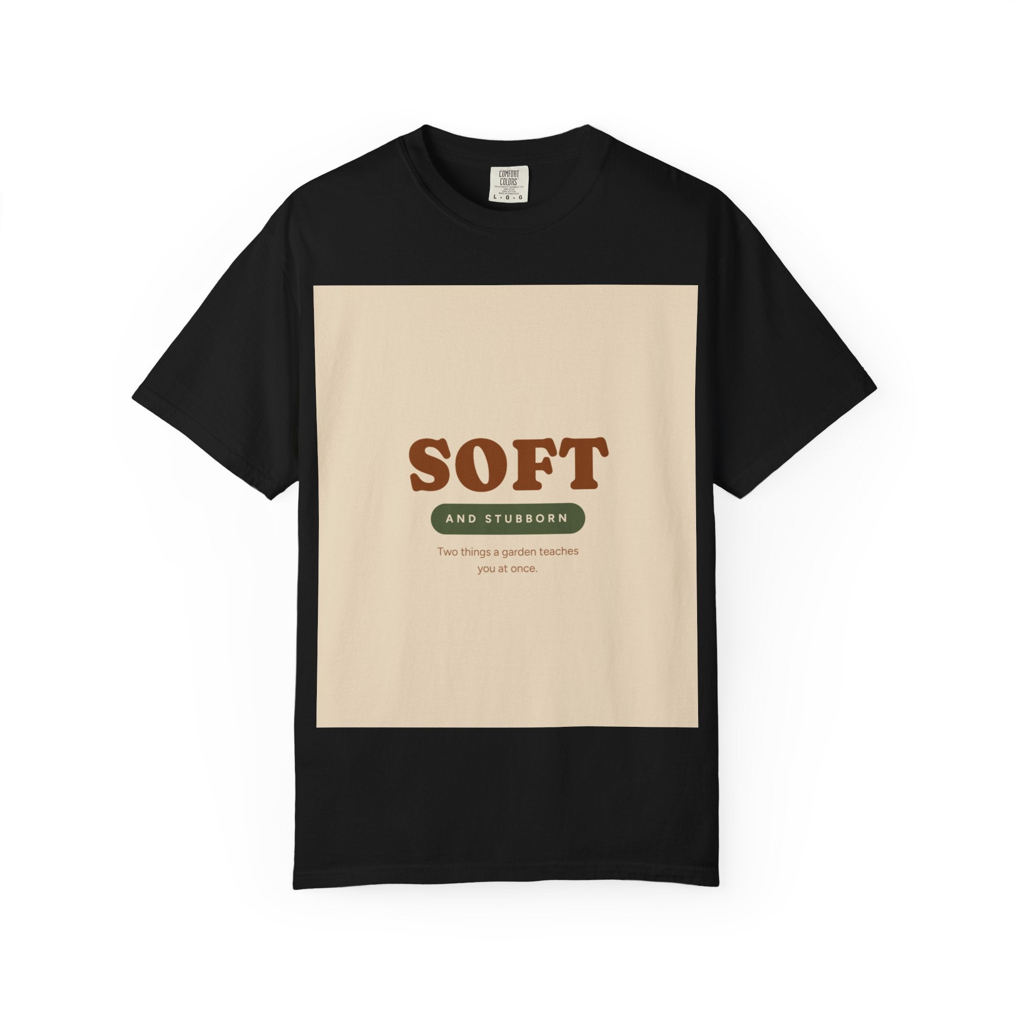 Soft and Stubborn T-Shirt — Retro Cream Graphic Tee