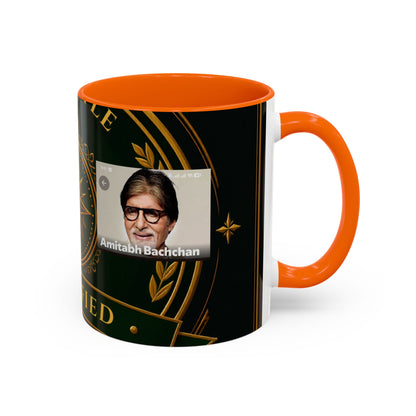 Certified Collector Accent Coffee Mug — Portrait Emblem Design (11/15 oz)