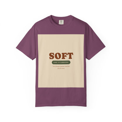 Soft and Stubborn T-Shirt — Retro Cream Graphic Tee