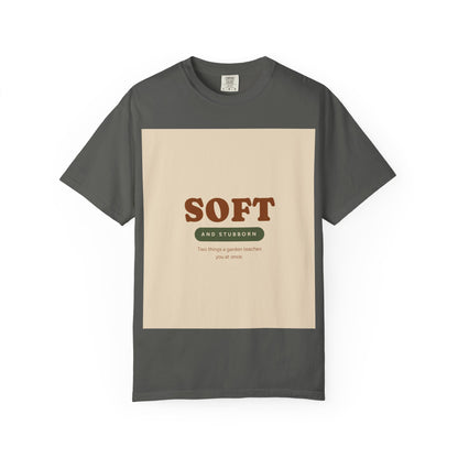 Soft and Stubborn T-Shirt — Retro Cream Graphic Tee