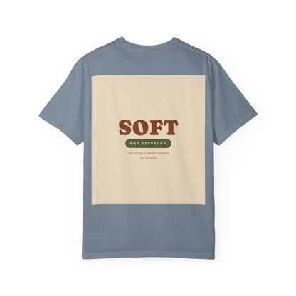 Soft and Stubborn T-Shirt — Retro Cream Graphic Tee