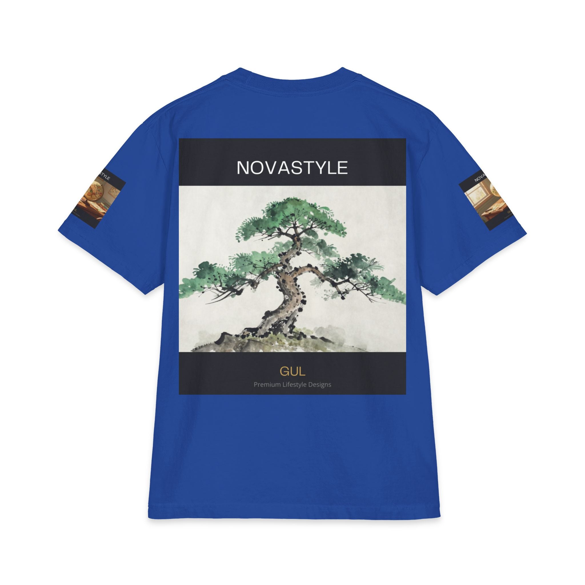 T-Shirt — NOVASTYLE Colorful Mandala &amp; Bonsai Graphic Tee