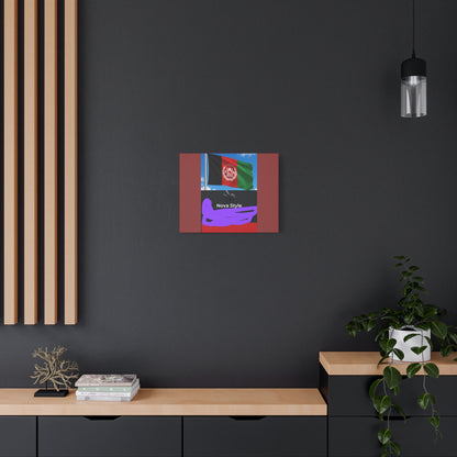 Afghan Flag Matte Canvas Print — Stretched 1.25" Wall Art