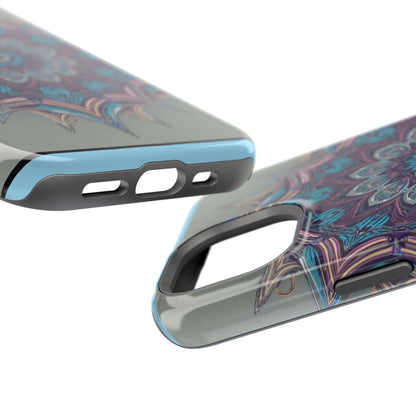 Phone Case — Blue Purple Mandala Magnetic Impact-Resistant Case